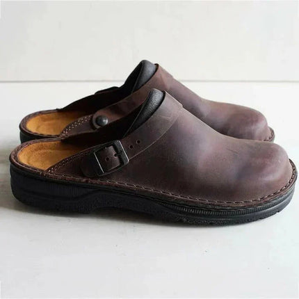Echo | Leather Slip-on – Loafer with Buckle Style