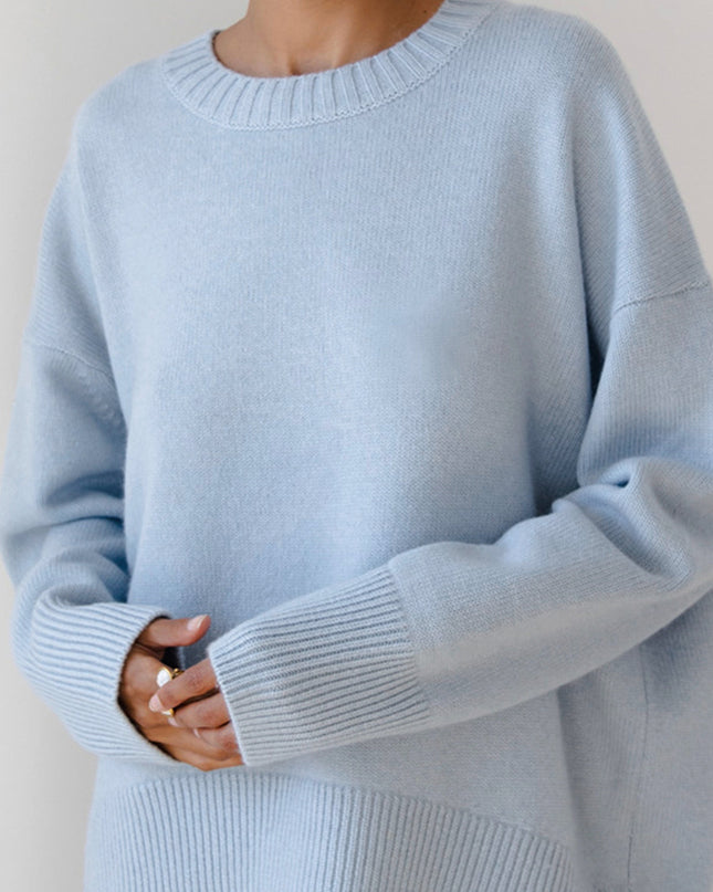 Eden | Oversized Pullover Sweater – Crew neck Knitwear