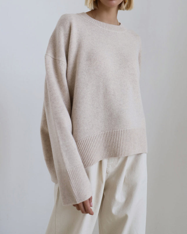 Eden | Oversized Pullover Sweater – Crew neck Knitwear