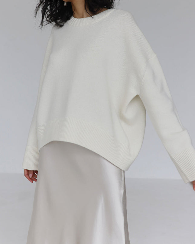 Eden | Oversized Pullover Sweater – Crew neck Knitwear
