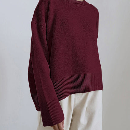 Eden | Oversized Pullover Sweater – Crew neck Knitwear