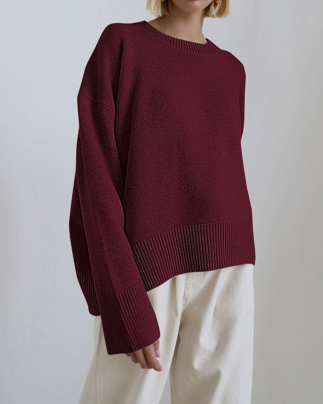 Eden | Oversized Pullover Sweater – Crew neck Knitwear
