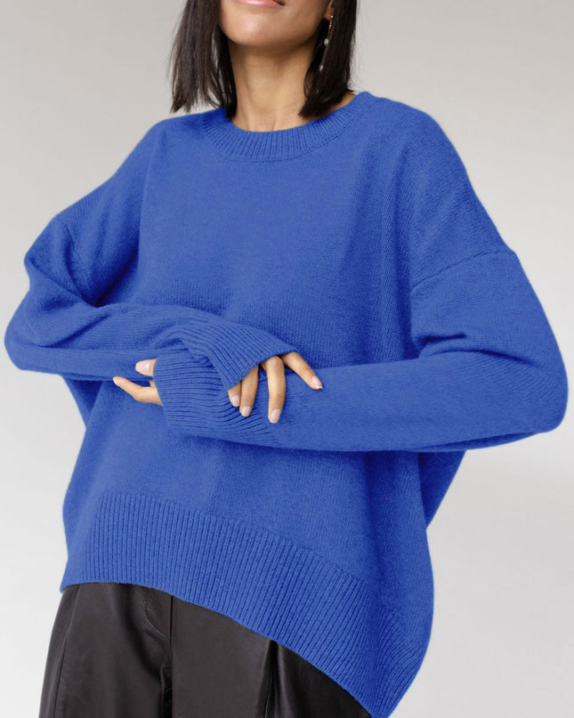 Eden | Oversized Pullover Sweater – Crew neck Knitwear