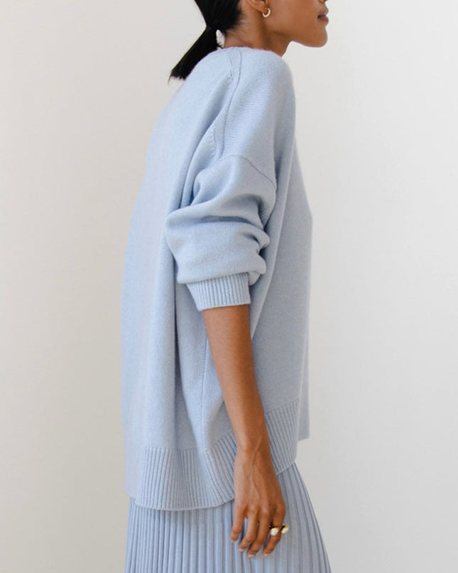 Eden | Oversized Pullover Sweater – Crew neck Knitwear