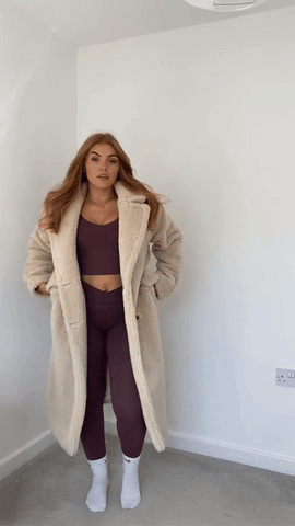 Eiraine | Plush Trench Coat – Teddy Coat Style