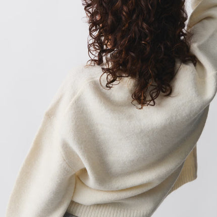 Elena | Oversized Knit Sweater – Crewneck Knitwear