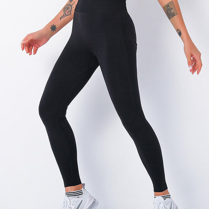 Elira | Women’s Seamless Scrunch Leggings – Sleek Everyday Fit - Black