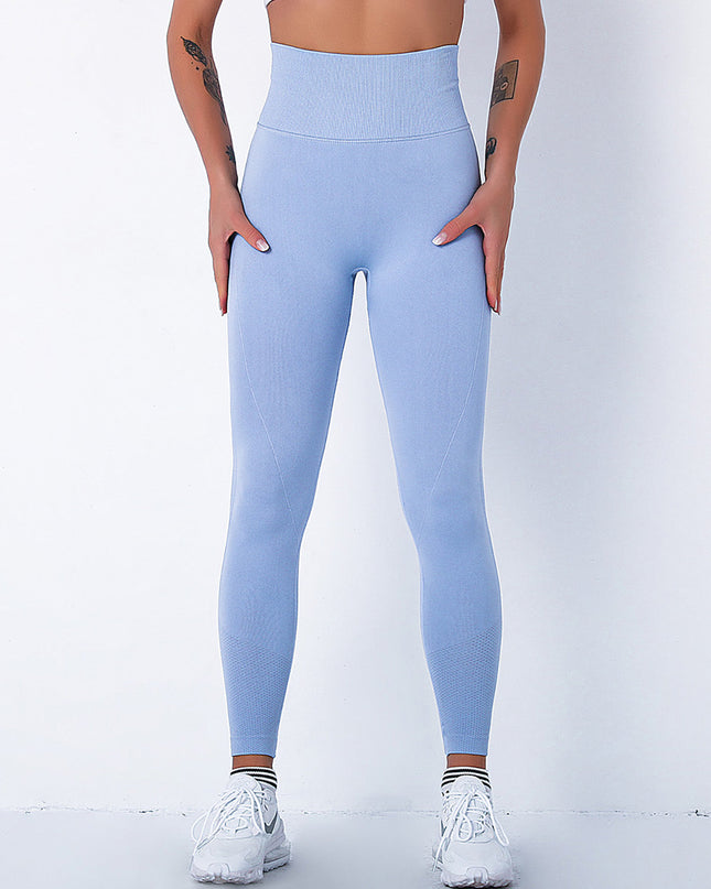 Elira | Women’s Seamless Scrunch Leggings – Sleek Everyday Fit - Blue