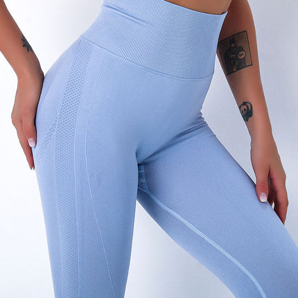 Elira | Women’s Seamless Scrunch Leggings – Sleek Everyday Fit - Blue