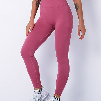 Elira | Women’s Seamless Scrunch Leggings – Sleek Everyday Fit - Mulberry