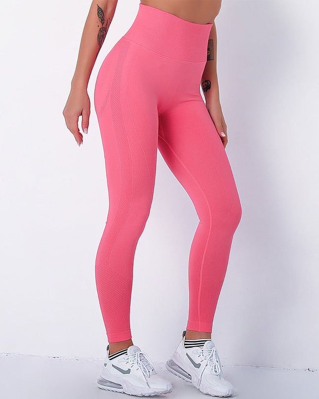Elira | Women’s Seamless Scrunch Leggings – Sleek Everyday Fit - Pink