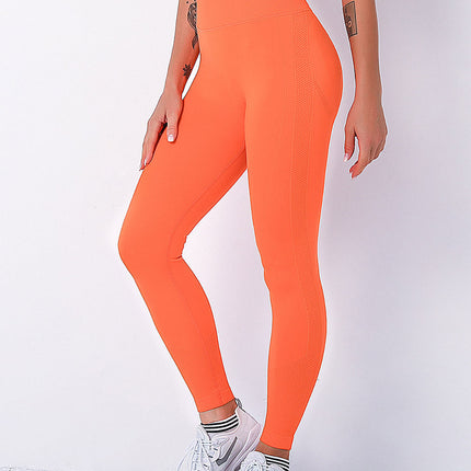 Elira | Women’s Seamless Scrunch Leggings – Sleek Everyday Fit – Orange