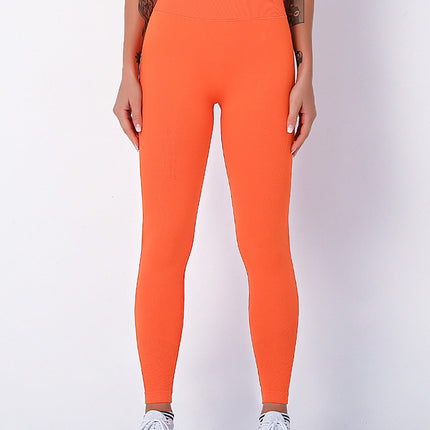 Elira | Women’s Seamless Scrunch Leggings – Sleek Everyday Fit – Orange