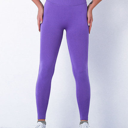 Elira | Women’s Seamless Scrunch Leggings – Sleek Everyday Fit – Purple