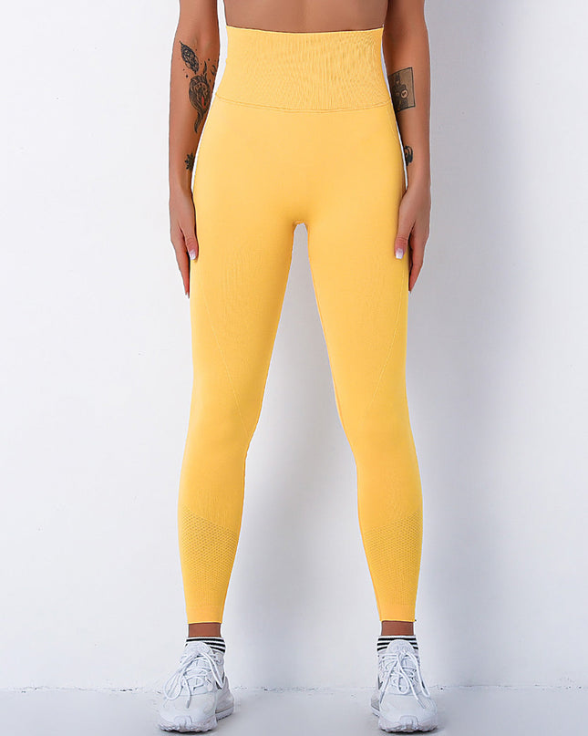 Elira | Women’s Seamless Scrunch Leggings – Sleek Everyday Fit – Yellow