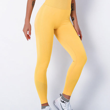 Elira | Women’s Seamless Scrunch Leggings – Sleek Everyday Fit – Yellow