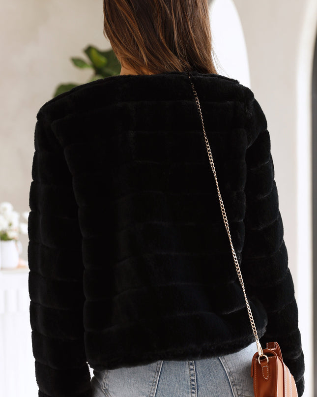 Emilia | Faux Fur Jacket – Cropped Jacket