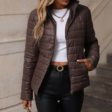 Evanora | Quilted Transitional Jacket – Wrap Jacket with Zipper