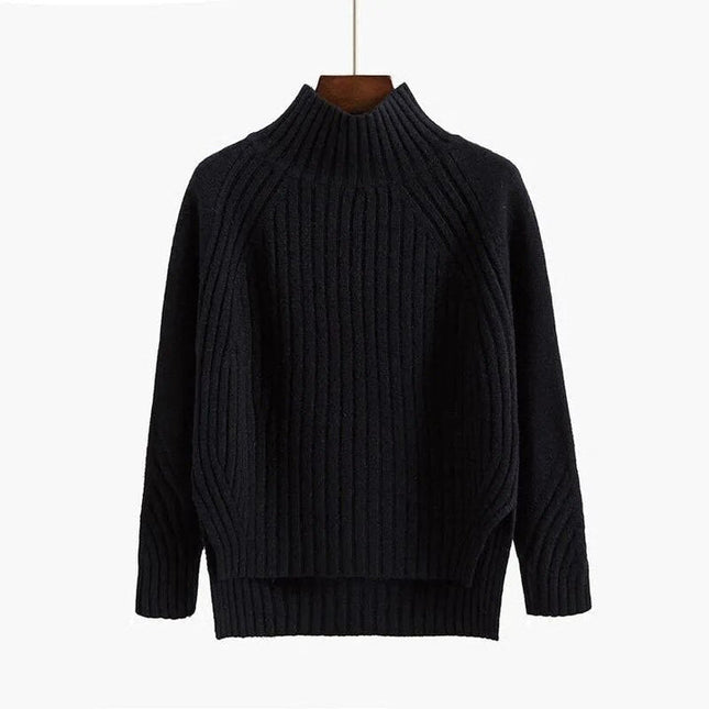 Everly | Long Sleeve Knitted Jumper – Roll Neck Sweater