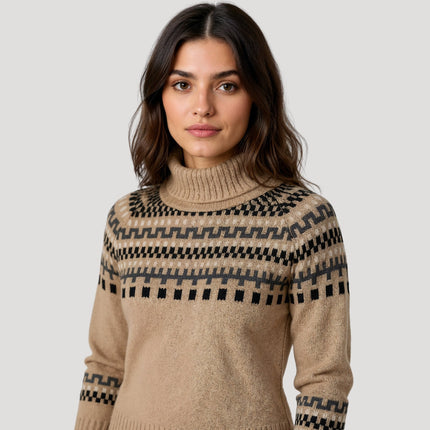 Fairisle | Fair Isle Knit Sweater – Turtleneck Knitwear