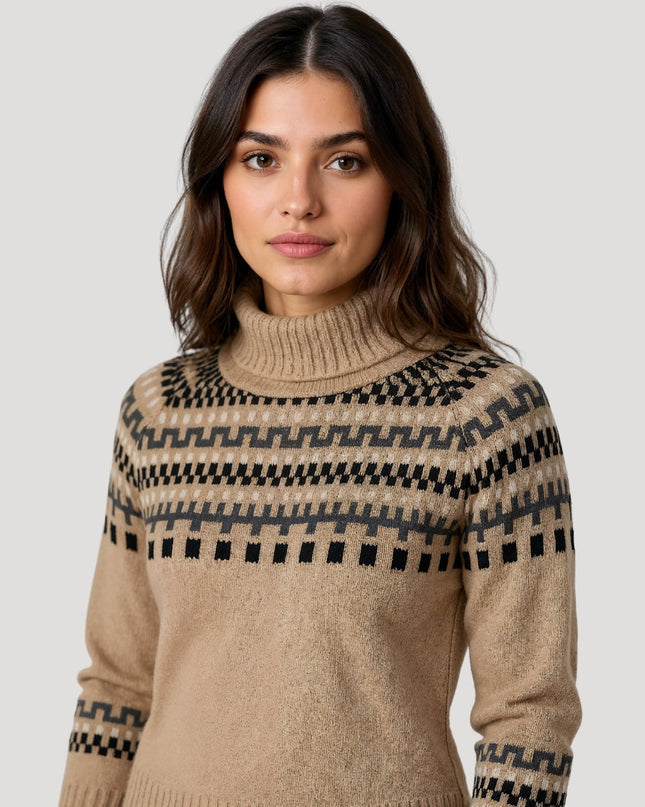 Fairisle | Fair Isle Knit Sweater – Turtleneck Knitwear