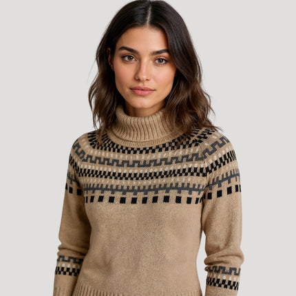 Fairisle | Fair Isle Knit Sweater – Turtleneck Knitwear