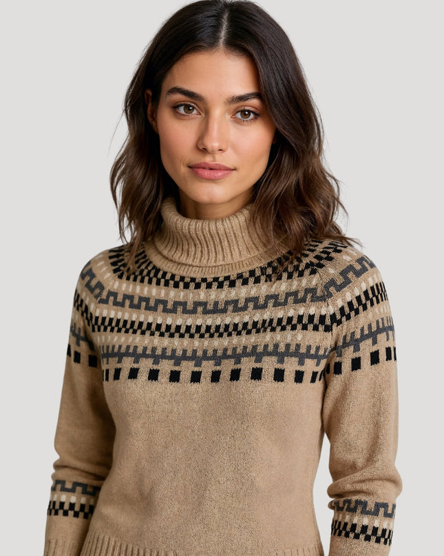 Fairisle | Fair Isle Knit Sweater – Turtleneck Knitwear