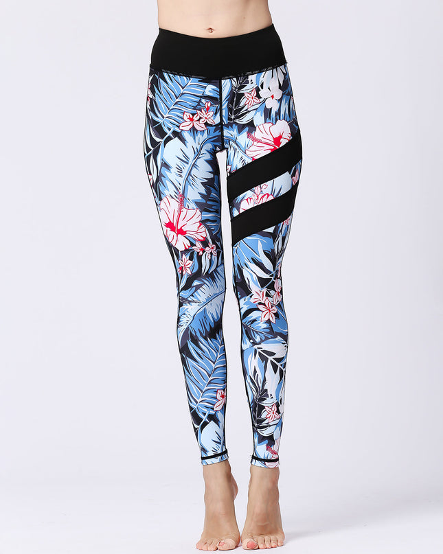 Fiorenza | Women’s Floral Performance Leggings – Luxe Activewear - Peruvian Lilly