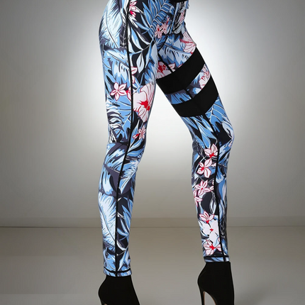 Fiorenza | Women’s Floral Performance Leggings – Luxe Activewear - Peruvian Lilly