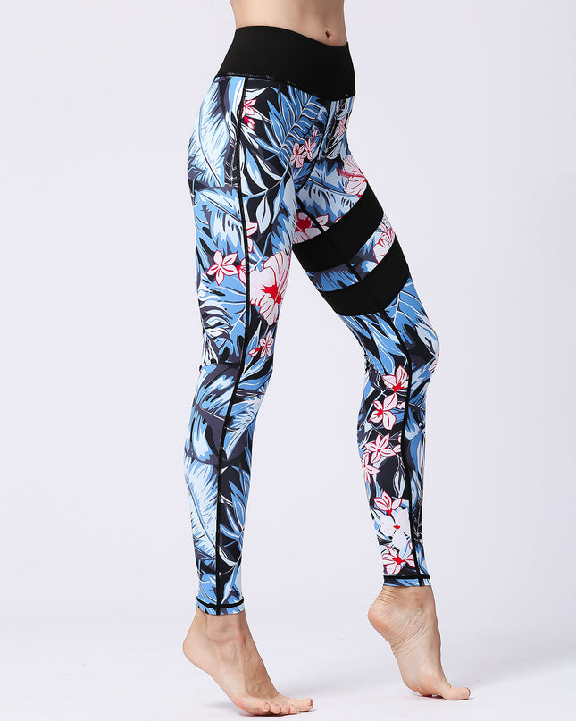 Fiorenza | Women’s Floral Performance Leggings – Luxe Activewear - Peruvian Lilly