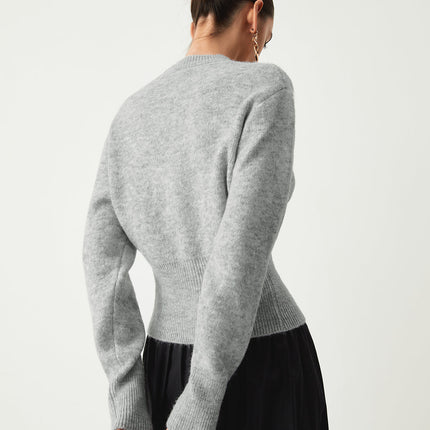 Fuzzora | Half-Zip Fuzzy Sweater – Knitwear Sweatshirt