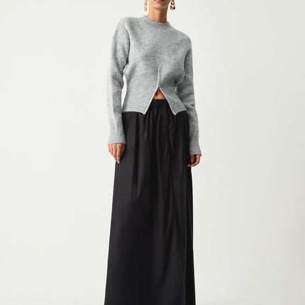 Fuzzora | Half-Zip Fuzzy Sweater – Knitwear Sweatshirt