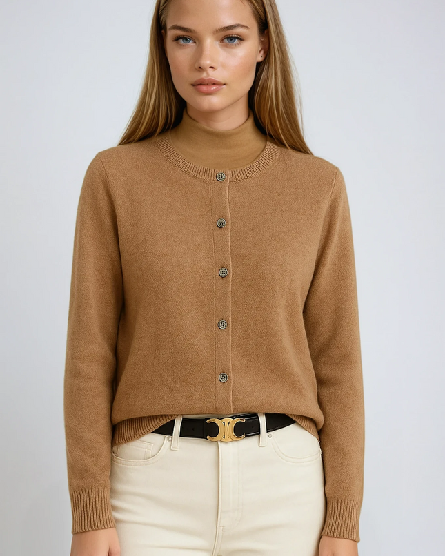 Gisela | Knitwear Button-Up Cardigan – Boyfriend Cardigan