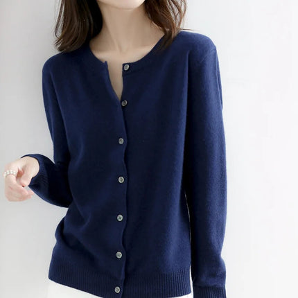 Gisela | Knitwear Button-Up Cardigan – Boyfriend Cardigan