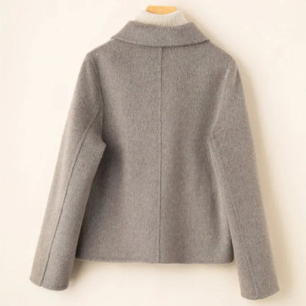 Goldwyn | Wool Coat with Doll Collar – Gold Buttons Wool Capes