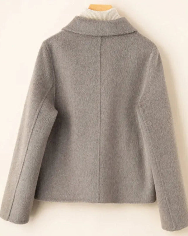 Goldwyn | Wool Coat with Doll Collar – Gold Buttons Wool Capes