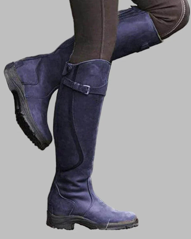 Gretton | High Cut Leather Boots – Buckle with Zipper