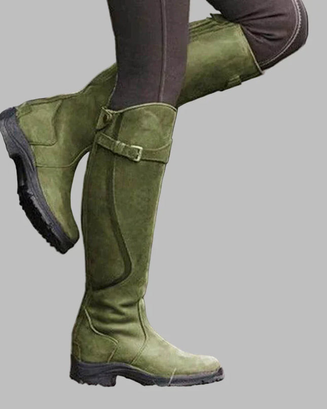 Gretton | High Cut Leather Boots – Buckle with Zipper