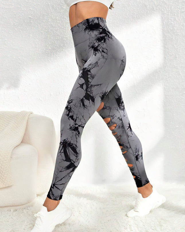 Haelle | Seamless Scrunch Leggings – Sleek Performance Fit - Gray