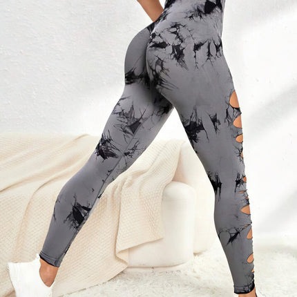 Haelle | Seamless Scrunch Leggings – Sleek Performance Fit - Gray