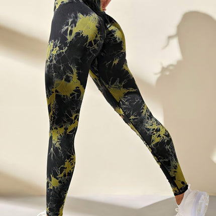Haelle | Seamless Scrunch Leggings – Sleek Performance Fit - Green