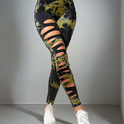 Haelle | Seamless Scrunch Leggings – Sleek Performance Fit - Green