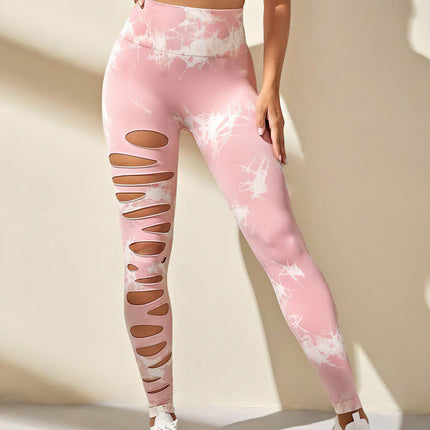Haelle | Seamless Scrunch Leggings – Sleek Performance Fit - Pink