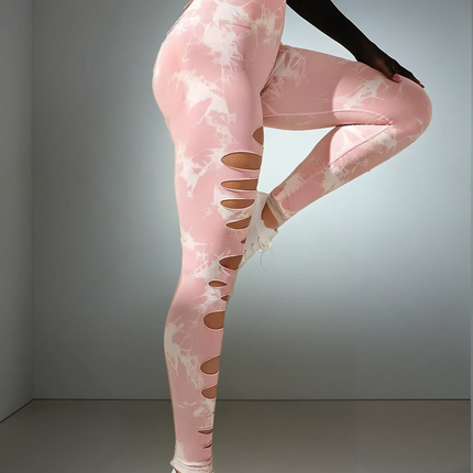 Haelle | Seamless Scrunch Leggings – Sleek Performance Fit - Pink