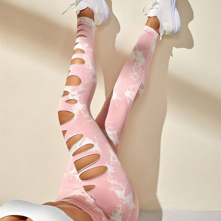 Haelle | Seamless Scrunch Leggings – Sleek Performance Fit - Pink