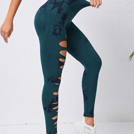 Haelle | Seamless Scrunch Leggings – Sleek Performance Fit - Teal