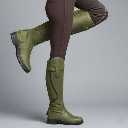 Hannora | Riding Leather Boots – Knee-High with Buckle