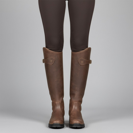 Hannora | Riding Leather Boots – Knee-High with Buckle