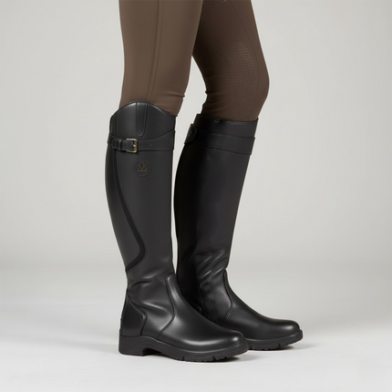 Hannora | Riding Leather Boots – Knee-High with Buckle