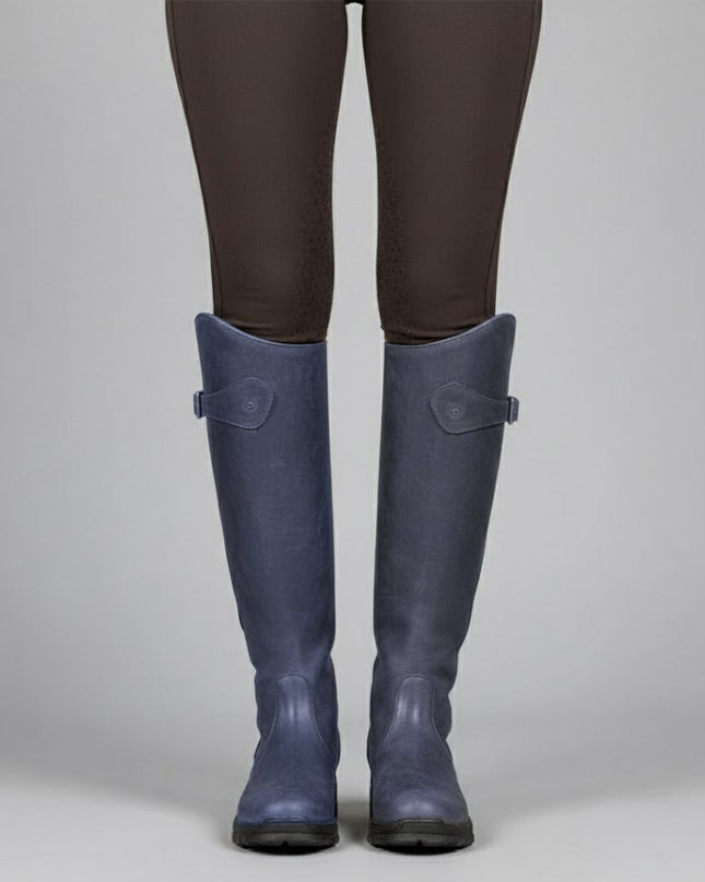 Hannora | Riding Leather Boots – Knee-High with Buckle